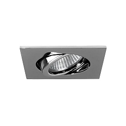 Downlight draaibaar, vierkant GX5,3 IP20, chroom dimbaar