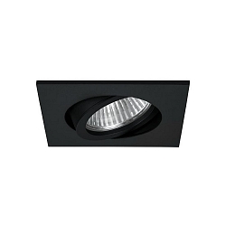Downlight draaibaar, vierkant GX5,3 IP20, zwart dimbaar
