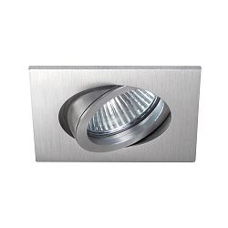 Downlight draaibaar, vierkant GX5,3 IP20, aluminium mat dimbaar