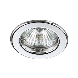 Downlight rond, stijf GX5,3 IP20, chroom dimbaar