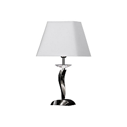 Tafelarmatuur GIRATA E27 IP20, chroom, wit dimbaar
