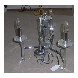 Pendelarmatuur GIRATA 3-vlams E14 IP20, chroom dimbaar