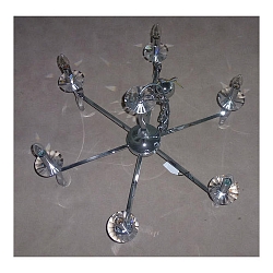 Pendelarmatuur GIRATA 6-vlams E14 IP20, chroom dimbaar