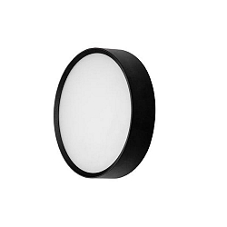 Wandarmatuur voor buitenshuis EYE rond, CCT Switch, slagvast IP65, zwart mat 