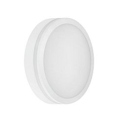 Wandarmatuur voor buitenshuis EYE rond, slagvast, zijdelingse straling IP65, wit mat 