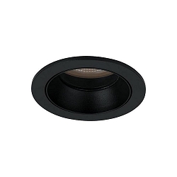 Plafondinbouwarmatuur ALTERO-R rond, direct IP44, zwart dimbaar