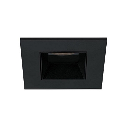 Inbouwarmatuur, glanzend, zwart, transparant 9,2W 840lm 4000K 20-40� 20-40� CRI 80-89
