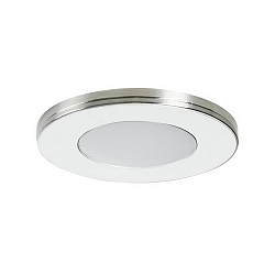 Recessed LED downlight 12V DC, IP20, with magnetic cover, 2.6W 3000K 180lm 120�, white