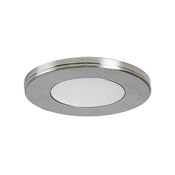 Recessed LED downlight 12V DC, IP20, with magnetic cover, 2.6W 3000K 180lm 120�, matt nickel