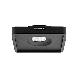 Downlight QUIBIC hoekig, ingebouwde versie, direct / indirect IP20, zwart mat dimbaar