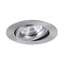 Recessed LED spot INDIWO83, IP20, round, � 9.5cm, Plug&Play 350mA, 5.5W 3000K 550lm 36�, swivelling 25�