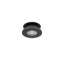 Inbouwarmatuur NAVARINO rond, draaibaar, roteerbaar IP20, zwart mat dimbaar 6W 510lm 3000K 24� 24� CRI >80