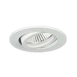 Inbouwarmatuur PAYTON-R rond, draaibaar LED IP20, wit dimbaar 3W 340lm 4000K 20-40� 20-40� CRI 80-89