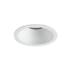 Recessed LED downlight, IP20, round, � 8.2cm, Plug&Play 350mA, 7W 3000K 600lm 40�, structured white