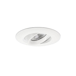 Plafondinbouwarmatuur KARYL draaibaar, roteerbaar, direct IP20, transparant, wit dimbaar