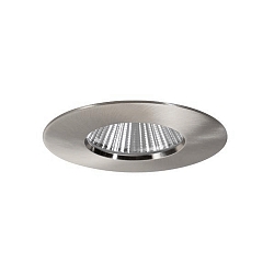 Inbouwarmatuur BIG65 rond, stijf LED IP65, nikkel mat dimbaar 8W 730lm 3000K 20-40� 20-40� CRI 80-89