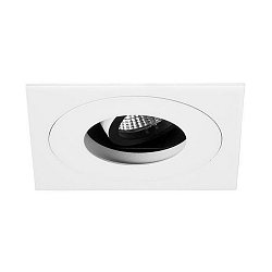 Downlight ARUN 1-voudig, hoekig IP20, wit dimbaar