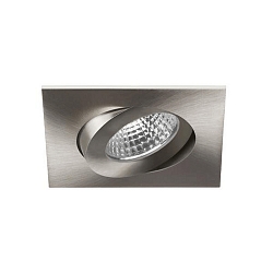 Inbouwarmatuur OLENI-S / PHASE DIM 830 hoekig, draaibaar, dimbaar IP20, nikkel mat dimbaar 6,7W 570lm 3000K 38� CRI >80
