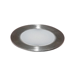 Vloerinbouwarmatuur rond IP67, aluminium, rvs 