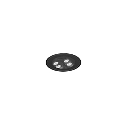 floor recessed luminaire LANKO-R round, adjustable, passable, switchable IP67, black 