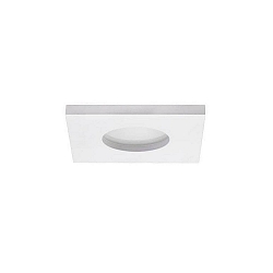 Inbouwarmatuur PROTECT-S vierkant, direct IP44, wit