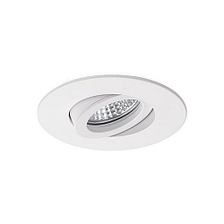 Inbouwarmatuur EXPAND GX5.3 rond, draaibaar IP20, wit mat dimbaar