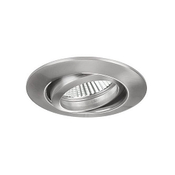 Recessed HV spot GU10, max. 50W, round, matt chrome