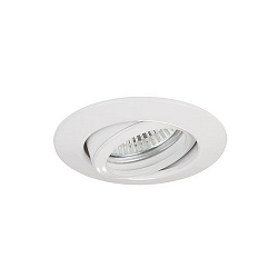 Recessed HV spot GU10, max. 50W, round, white