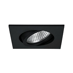Recessed HV spot GU10, max. 50W, square, black