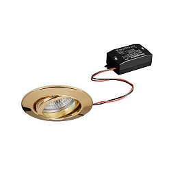 Downlight rond, draaibaar IP20, goud 