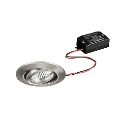 Downlight rond, draaibaar IP20, nikkel mat 