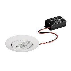 Inbouwarmatuur BREENA R rond, draaibaar, schakelbaar LED IP20, wit  6W 680lm 3000K 20-40� 20-40� CRI 80-89
