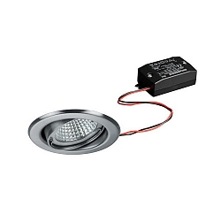 Inbouwspot BRONNY LED ON/OFF rond, draaibaar, incl. chauffeur, set van 1 IP20, chroom mat 