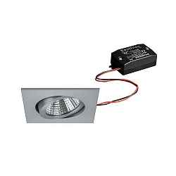 Downlight draaibaar, vierkant IP20, aluminium mat 