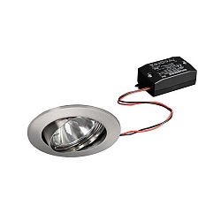 Downlight draaibaar, vierkant IP20, chroom mat 