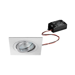 Downlight rond, draaibaar IP20, aluminium mat 