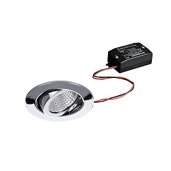 Downlight rond, draaibaar IP20, chroom 