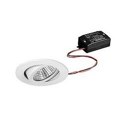 Downlight rond, draaibaar IP20, wit 