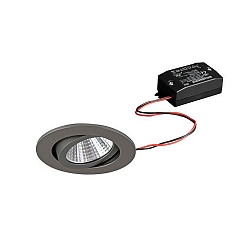 Downlight rond, draaibaar IP20, titaan 