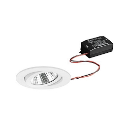 Inbouwarmatuur draaibaar IP20, wit  6W 640lm 3000K 20-40� 20-40� CRI 80-89