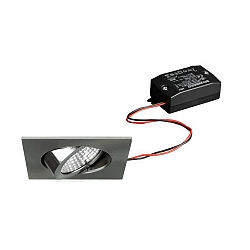 Downlight BB05 hoekig, draaibaar IP20, nikkel mat 