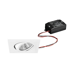 Inbouwarmatuur draaibaar IP20, wit  6W 640lm 3000K 20-40� 20-40� CRI 80-89