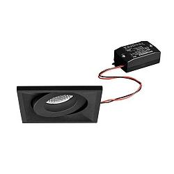 Inbouwarmatuur BB36 draaibaar, vierkant, schakelbaar LED IP20, zwart  7W 680lm 3000K 20-40� 20-40� CRI 80-89