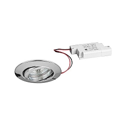recessed luminaire IP20, glossy, transparent  6W 680lm 3000K 20-40� 20-40� CRI 80-89