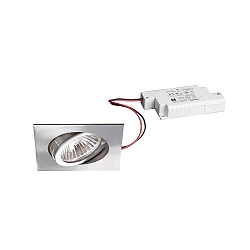 recessed luminaire IP20, stainless steel, glossy, transparent  6W 680lm 3000K 20-40� 20-40� CRI 80-89