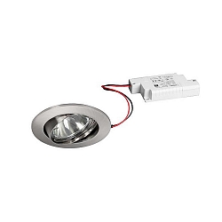 recessed luminaire IP20, chrome, glossy, transparent dimmable 6W 680lm 3000K 20-40� 20-40� CRI 80-89