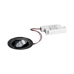recessed luminaire IP65, glossy, black, transparent  6W 650lm 3000K 20-40� 20-40� CRI 80-89
