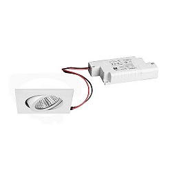 Downlight BB05 hoekig, dimbaar IP20, wit dimbaar
