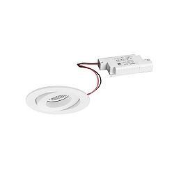 Inbouwarmatuur IP20, glanzend, wit  7W 680lm 3000K 20-40� 20-40� CRI 80-89