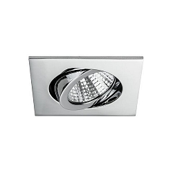 Downlight BB05 hoekig, dimbaar IP20, chroom dimbaar